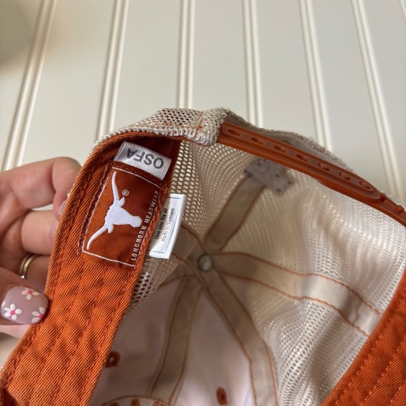Texas Longhorns Women's Collegiate Orange White Trucker Hat Game Day College - Picture 6 of 7